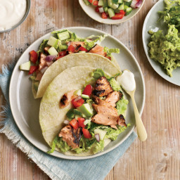 Chipotle-Rubbed Salmon Tacos