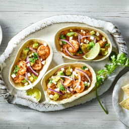 Chipotle Shrimp Tacos with Avocado Verde