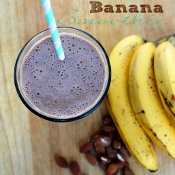 Chocolate Almond Banana Smoothie Recipe and a new plan of attack for my wei