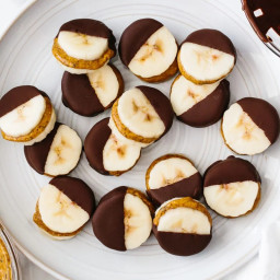 Chocolate Almond Butter Banana Bites