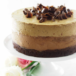 Chocolate Amaretto-Espresso Mouse Cake