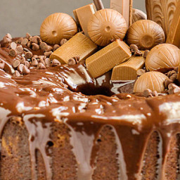 Chocolate Amaretto Pound Cake is super moist and ultra chocolatey.
