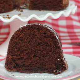 Chocolate Applesauce Bundt Cake