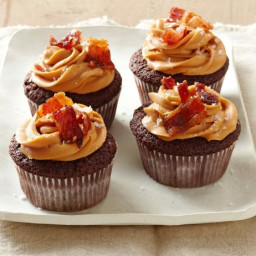 Chocolate-Bacon Cupcakes with Dulce De Leche Frosting