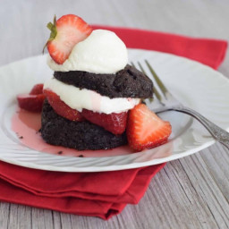 Chocolate Biscuit Strawberry Shortcakes