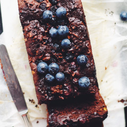 Chocolate blueberry loaf