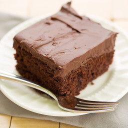 Chocolate Cake with Whipped Mocha Ganache Frosting