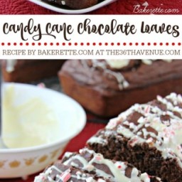 Chocolate Candy Cane Loaves