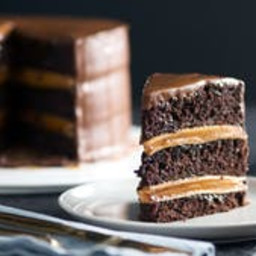 Chocolate Caramel Crepe Cake