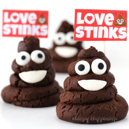 Chocolate Caramel Fudge Smiling Poo Emoji