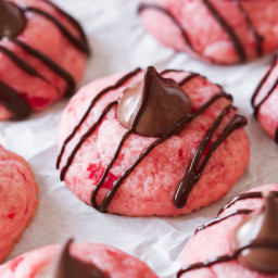 Chocolate Cherry Blossom Cookies