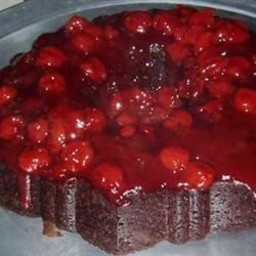 Chocolate Cherry Upside Down Cake