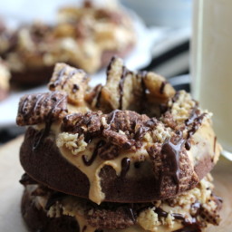 Chocolate Chex Protein Donuts