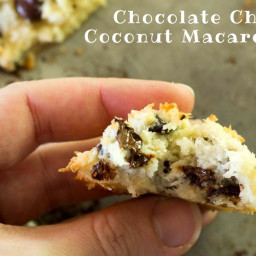 Chocolate Chip Coconut Macaroons -Dairy Free Low Carb