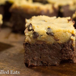 Chocolate Chip Cookie Dough Brownies - Low Carb, Grain Gluten Sugar-Free, T