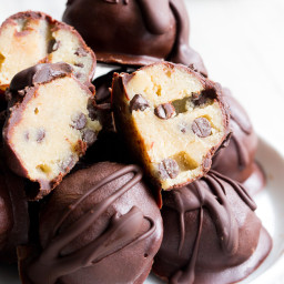 Chocolate Chip Cookie Dough Truffles {Paleo and Vegan}