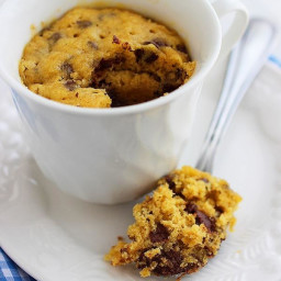 Chocolate Chip Cookie In a Mug