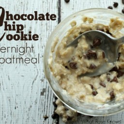 Chocolate Chip Cookie Overnight Oatmeal