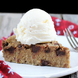 Chocolate Chip Cookie Pie... Without Sugar!