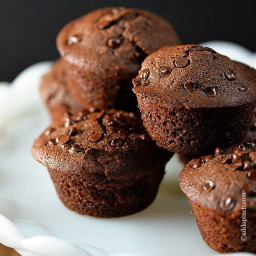 Chocolate Chocolate Chip Muffins Recipe
