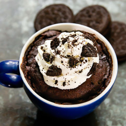 Chocolate Cookies and Cream Mug Cake