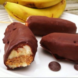 Chocolate Covered Almond Bananas