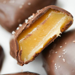 Chocolate Covered Apple Cider Caramels