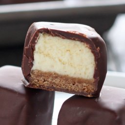 Chocolate Covered Cheesecake Bites