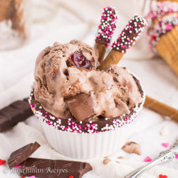 Chocolate-Covered Cherry Ice Cream