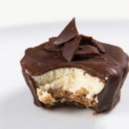Chocolate Covered Instant Pot Cheesecake Bites