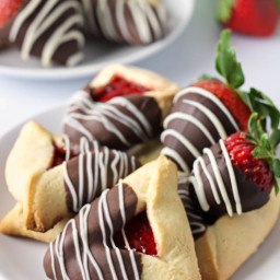 Chocolate Covered Strawberry Hamantaschen