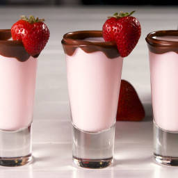 Chocolate Covered Strawberry Shooters