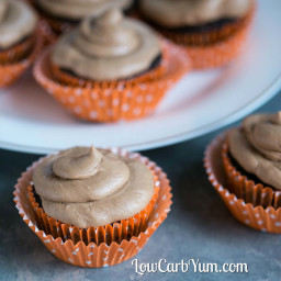 Chocolate Cupcakes - Nutella Frosting