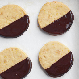 Chocolate-Dipped Macadamia Cookies