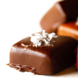 Chocolate Dipped Microwave Caramels