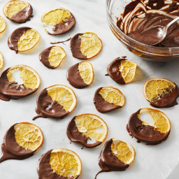 Chocolate-Dipped Orange Crisps