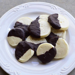 Chocolate Dipped Shortbread Cookies Recipe