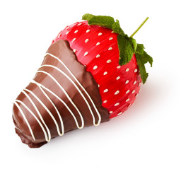 Chocolate-Dipped Strawberry Cake