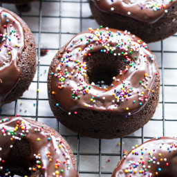 Chocolate Frosted Chocolate Donuts {GF, Paleo, Nut Free}