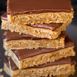 Chocolate Frosted Peanut Butter Bars