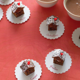 Chocolate Gingerbread House Petits Fours