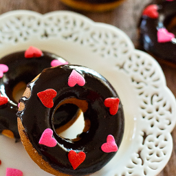 Chocolate Glazed Baked Donuts