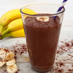 Chocolate Hazelnut Banana Fudge Milkshake Recipe