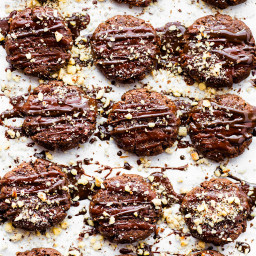 Chocolate Hazelnut Breakfast Protein Cookies {Vegan, Flourless}