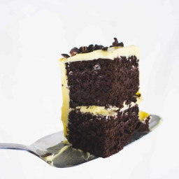 Chocolate Keto Birthday Cake with Vanilla Buttercream 
