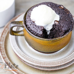 Chocolate Keto Mug Cake ready in 90 seconds