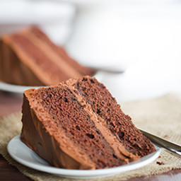 Chocolate Layer Cake with Chocolate Frosting