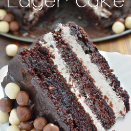 Chocolate Layer Cake with Cream Cheese Filling Recipe
