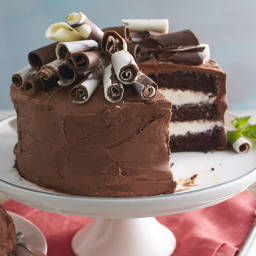 Chocolate-Mint Whipped Cream Cake Recipe