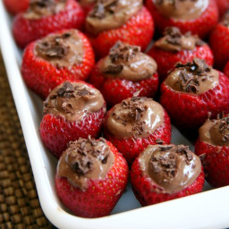 Chocolate-Mousse-Filled Strawberries